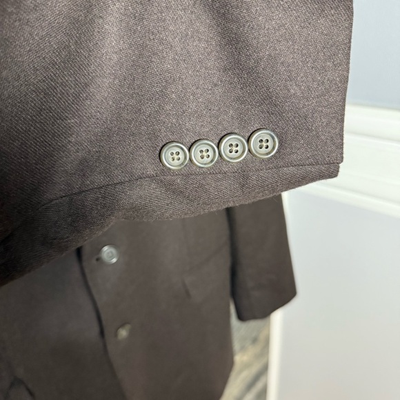 Lauren Ralph Lauren Men's Size 44L Long Wool Cashmere Sport Coat Blazer Brown - Picture 5 of 16